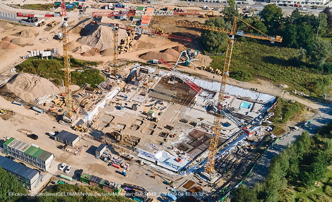 08.09.2021 - Baustelle Pandionveerde in Neuperlach